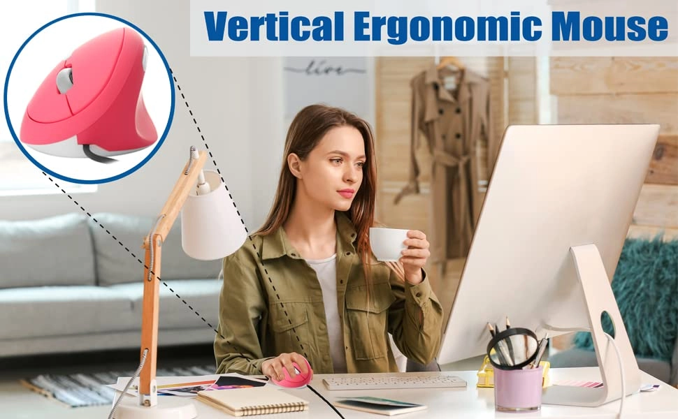 Ergonomic Vertical Mouse - USB