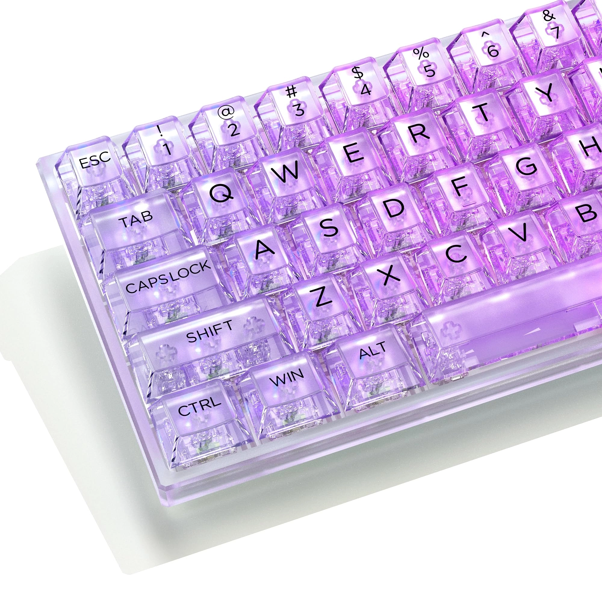 dagaladoo Keycap Set - 140key Cherry Profile White Clear