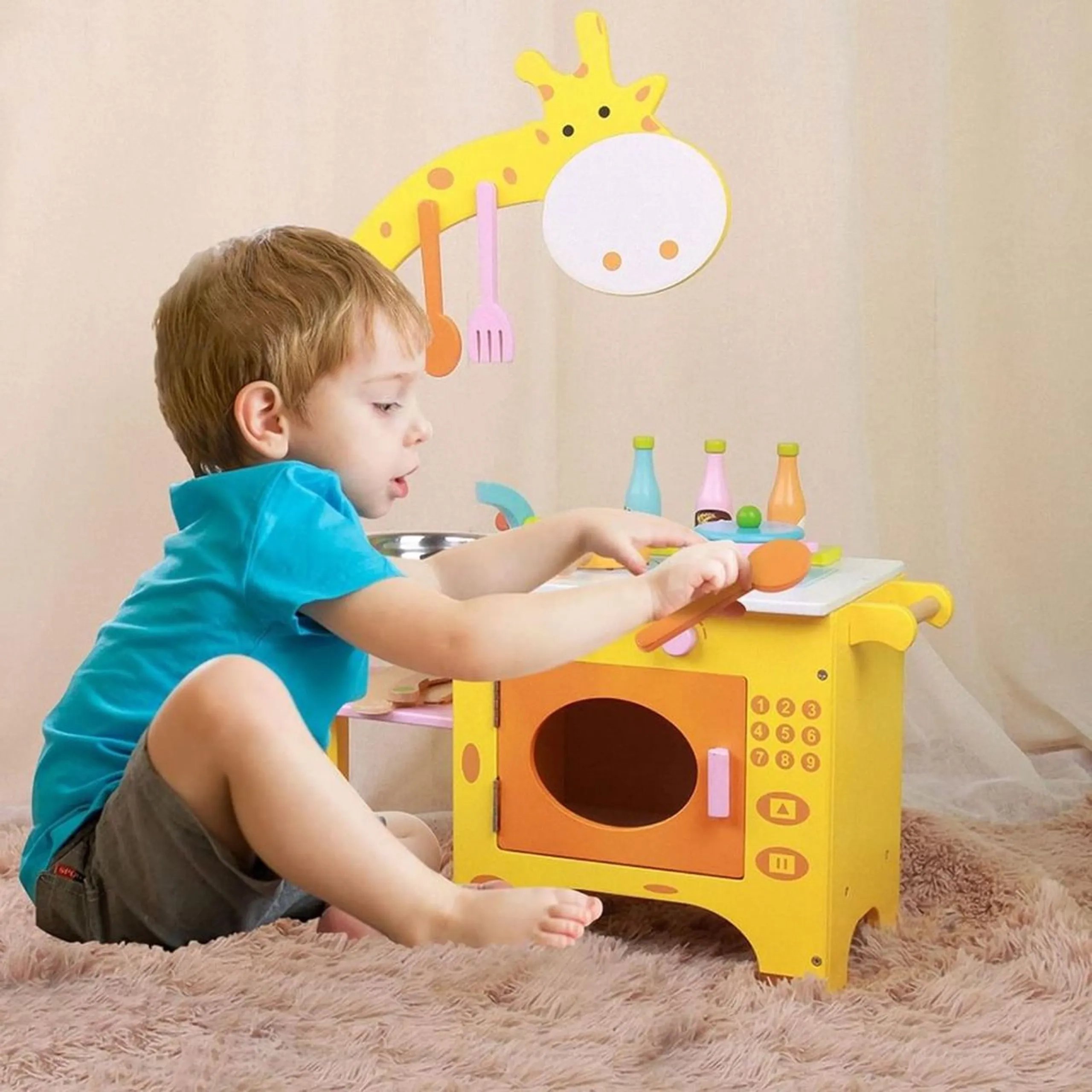 Kids Wooden Kitchen Playset (19188949-FT_MSN_15029)