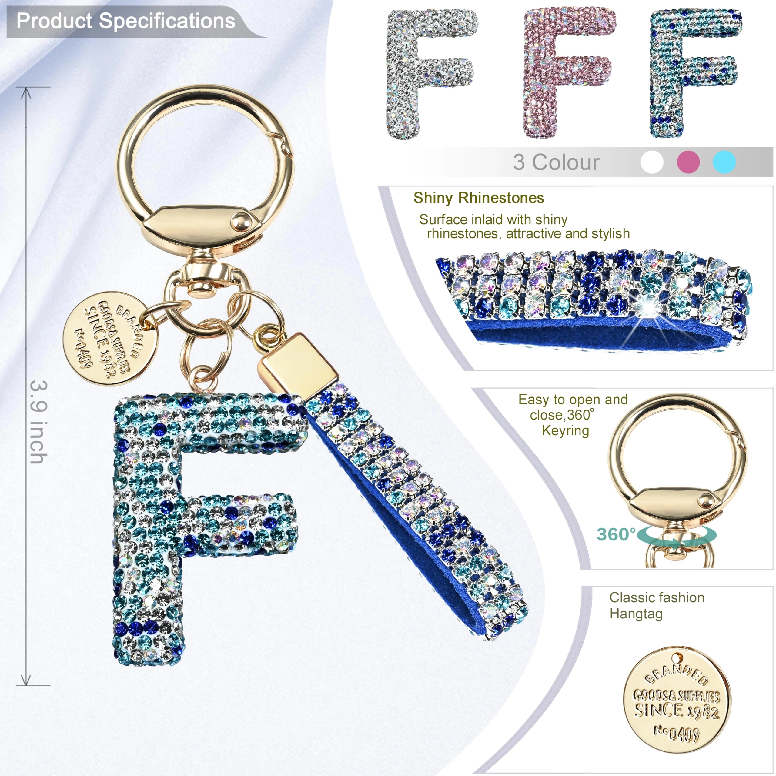Initial Letter Keychain - Letter