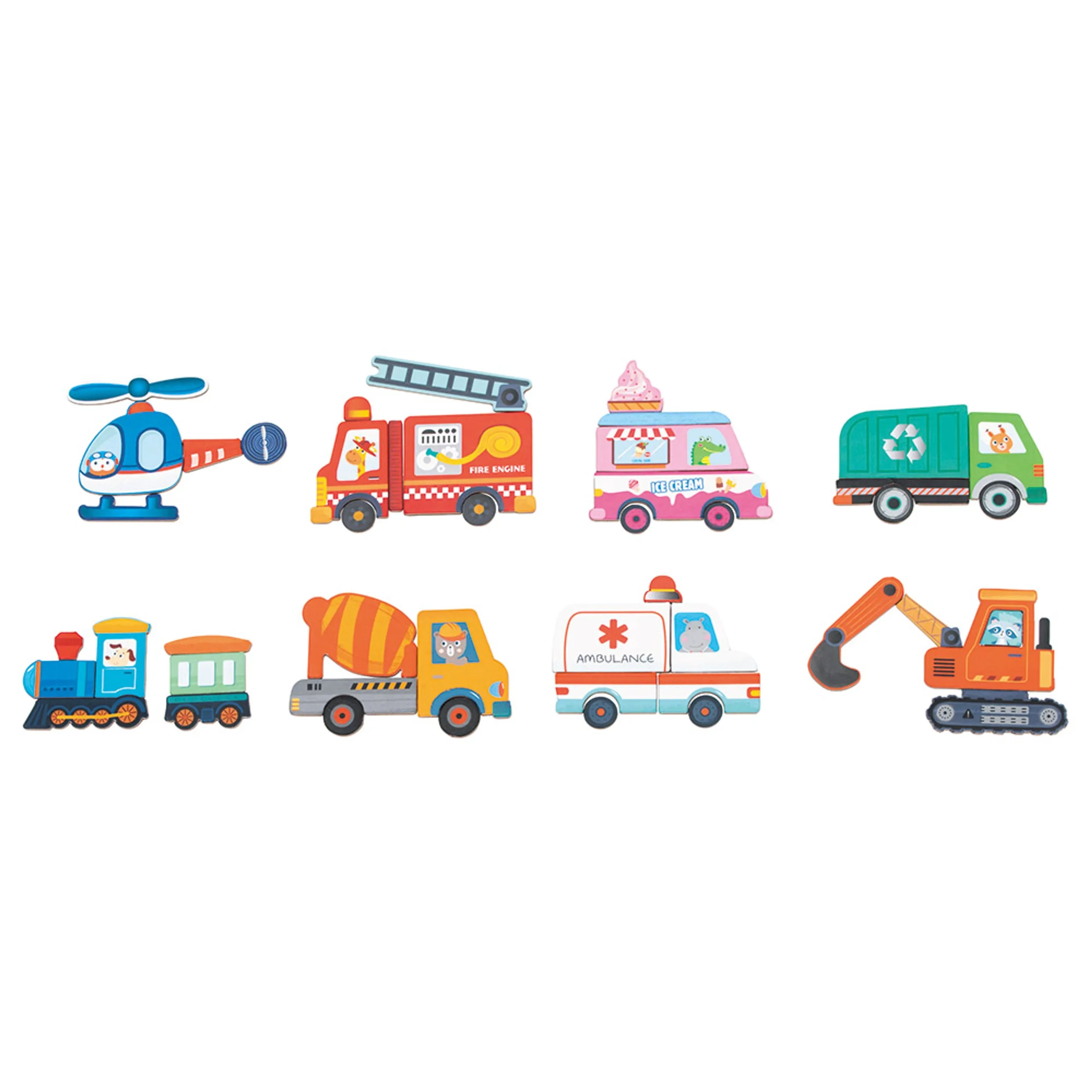 Magnetic Transport Puzzle - Suitable for 36 months & above 48 vehicle pieces