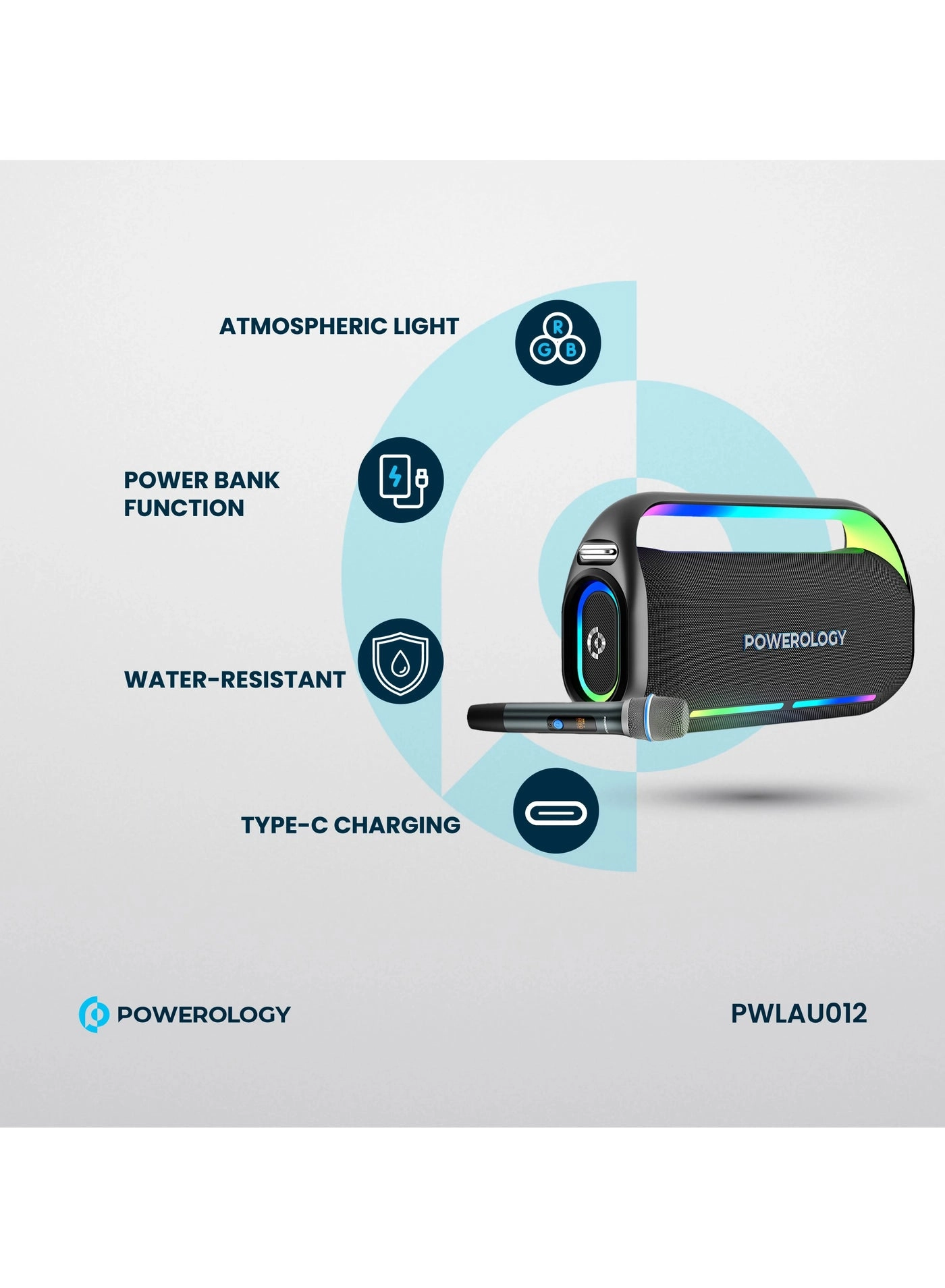 TWS Karaoke Speaker - Wireless Microphone 256GB 150W