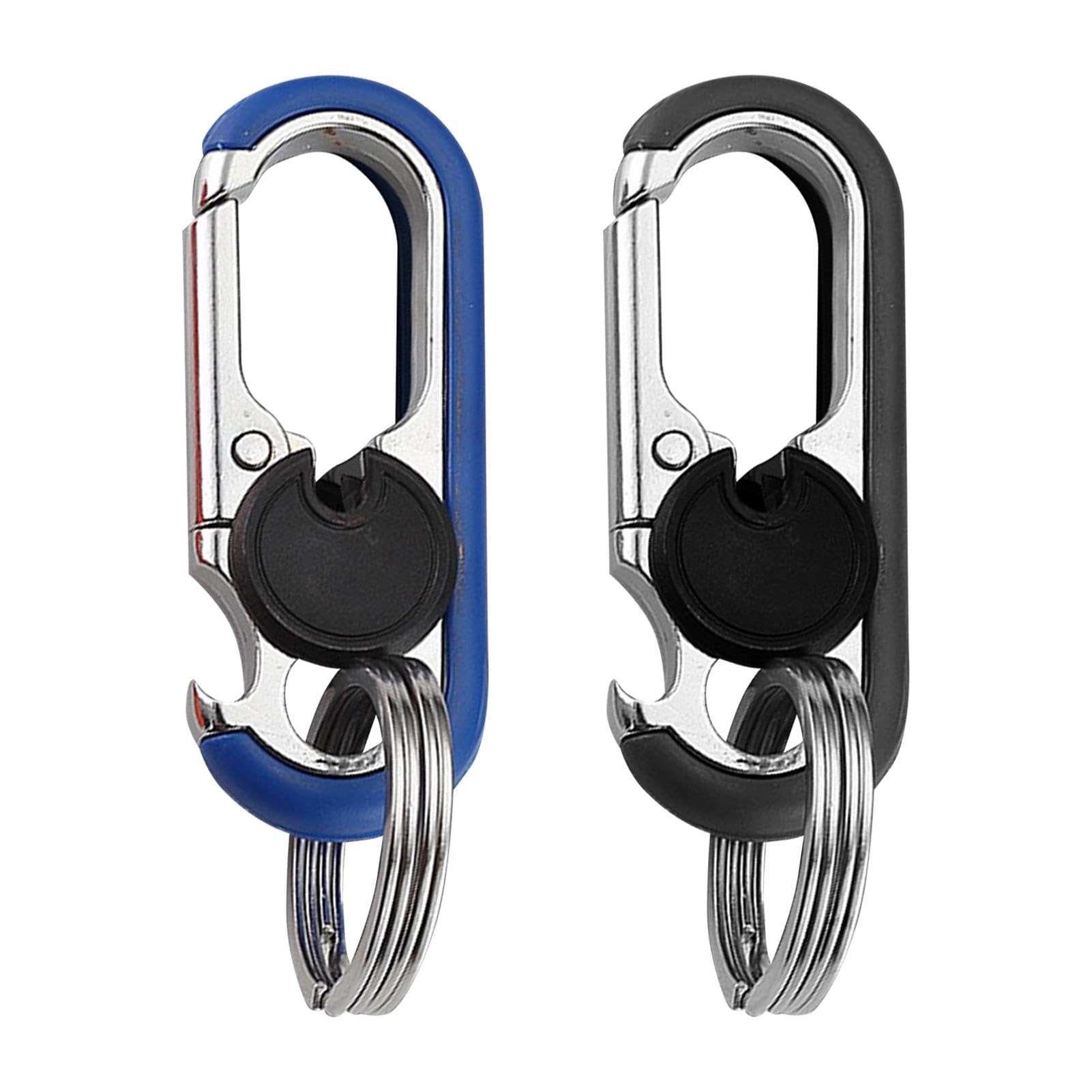 Rixotix Keychain Bottle Opener - 2pcs Blue+black Bundle