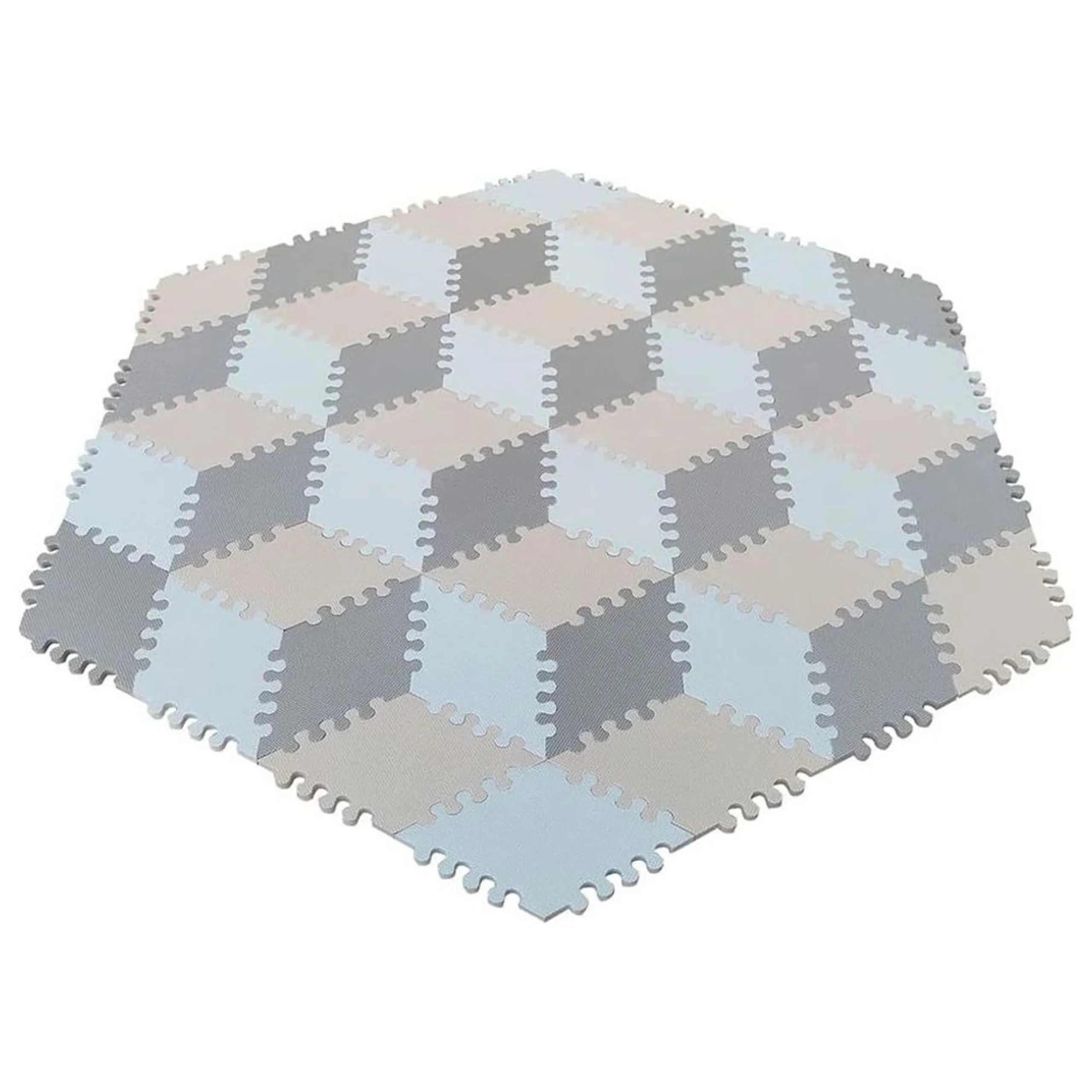 Play Mat Multi-Shape - Peach & Brown 6 months