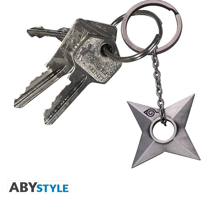 Shuriken Konoha 3D Keychain - Naruto Shippuden
