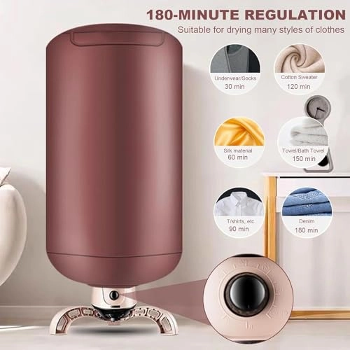 Foldable Electric Clothes Dryer - 15 Kilograms 900W