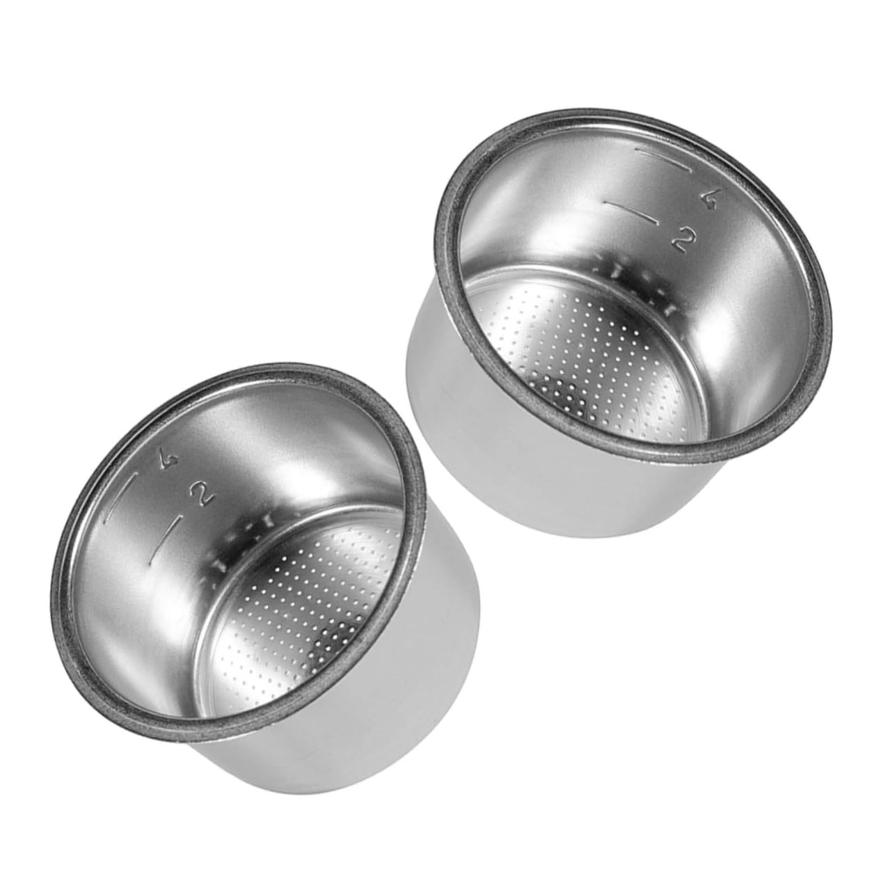 Espresso Dosing Cup - Stainless Steel Silver