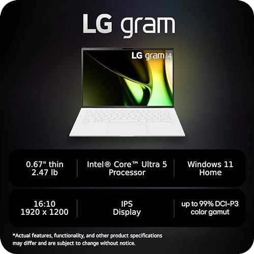 gram 14 14Z90S-G.ARW3U1 - 14'' Core Ultra 5 8GB DDR5 512GB SSD