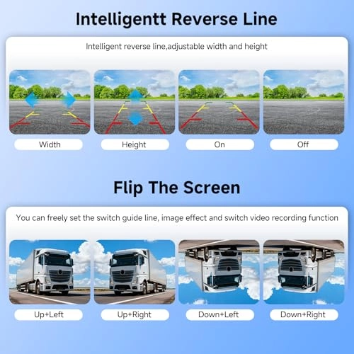 7 "IPS HD Backup Camera - Night Vision Wireless 1080P