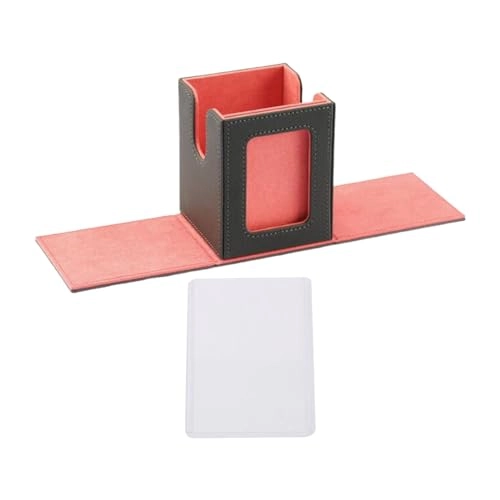 Trading Card Deck Box - PU leather Red