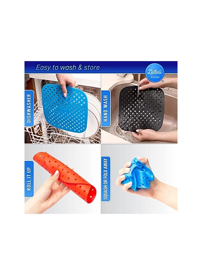 Air Fryer Liners + Magnetic Cheat Sheet - food-grade silicone 3 Pack