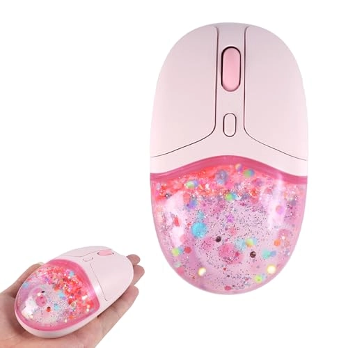 Aqua Mouse with Liquid Quicksand Sequins - Bluetooth USB