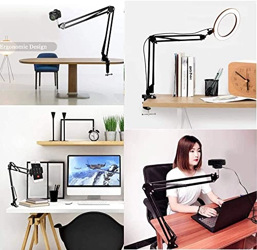 Ring Light - 12_Inch + Overhead Suspension Arm Stand