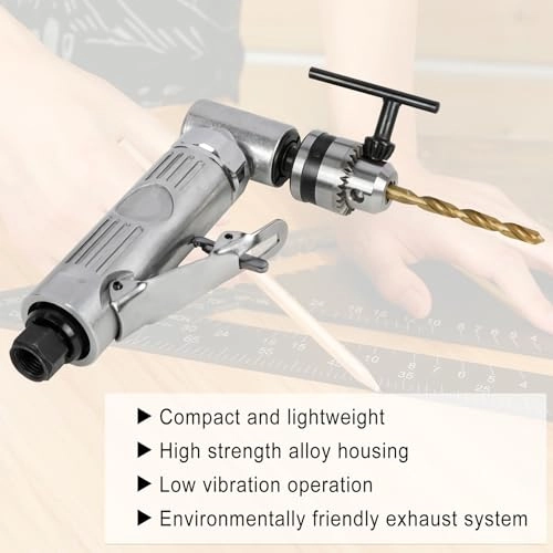 1/4'' 90 Degree Air Drill - 0.25 Inches Air Powered