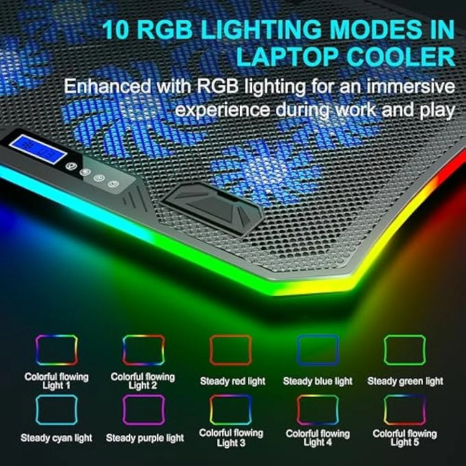 C50 - 8 Fans 15.6-17.3 INCH + Mobile Phone Stand