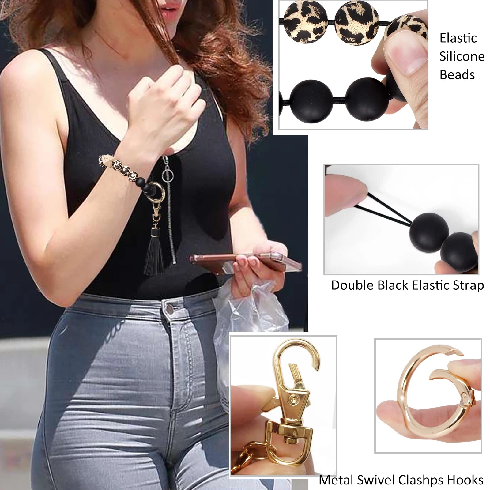 Silicone Key Ring Bracelet - Car