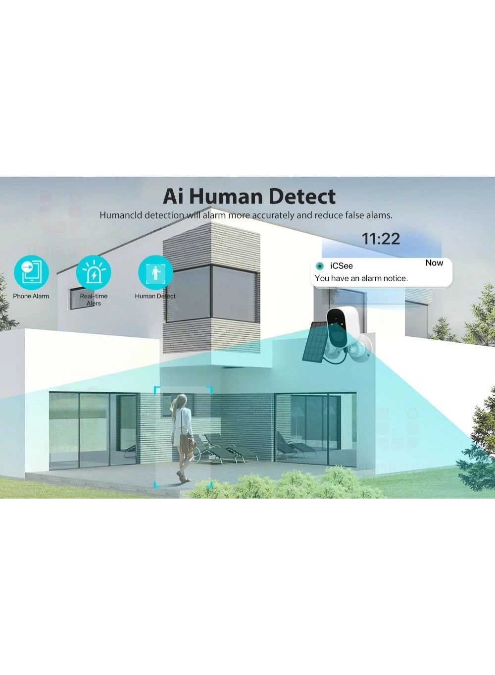 Wireless Solar Security Camera 2K
