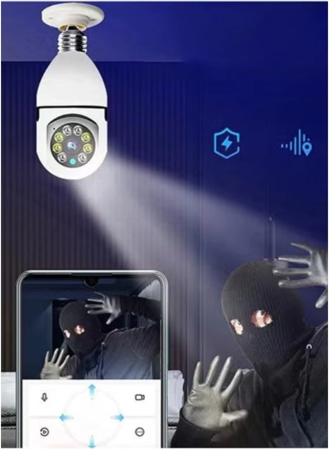 Wireless Light Bulb Camera 1080P