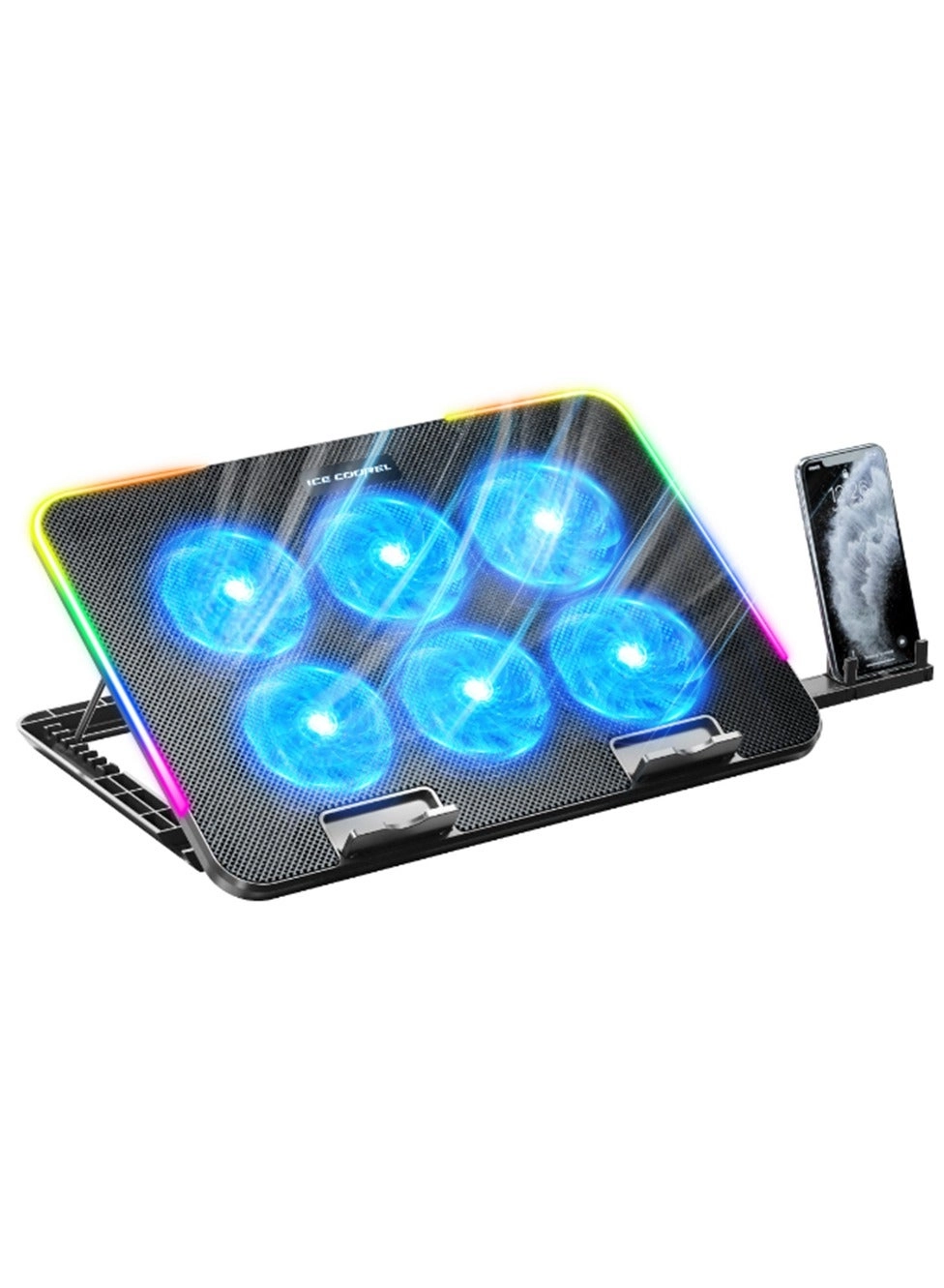 ICE COOREL Gaming Laptop Cooling Pad - 6 Fans 15-17.3 Inch