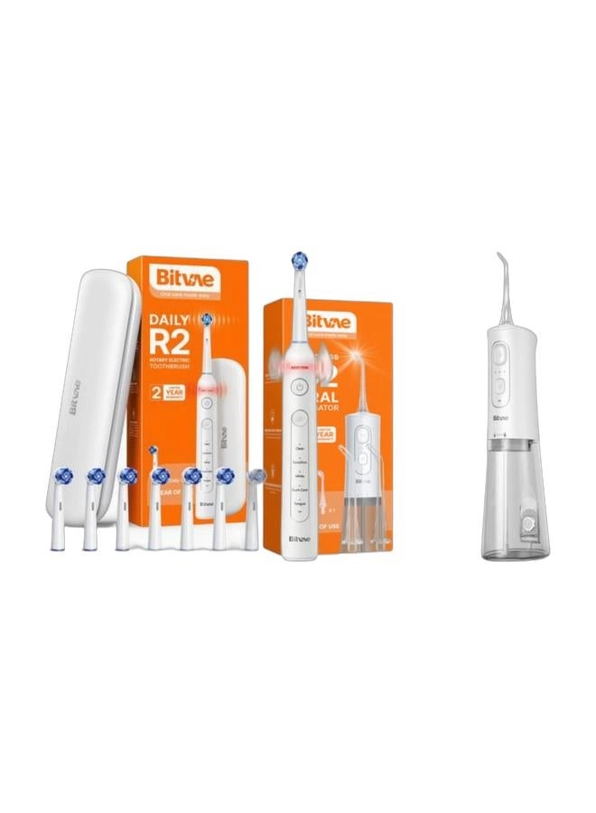 BV R2 - 5 Cleaning Modes IPX7 Waterproof + BV C2 - 3 Cleaning Modes 260ML Water Tank