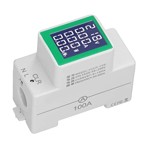 AC DIN Rail Meter - AC50-300V 0-100A