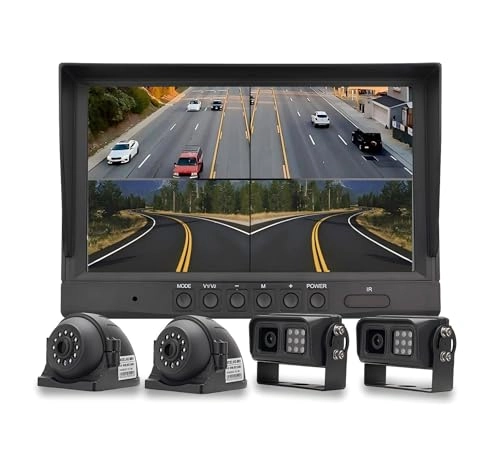 EVERSECU 4K Car Backup Cameras System - Night vision Wired 1920x1080P
