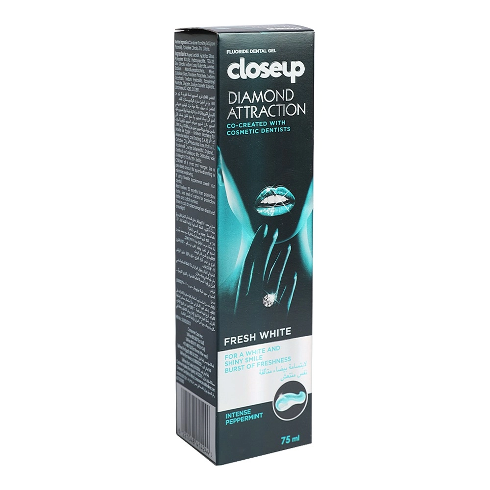 Diamond Attraction Power White Refreshing Menthol Toothpaste 75 ml