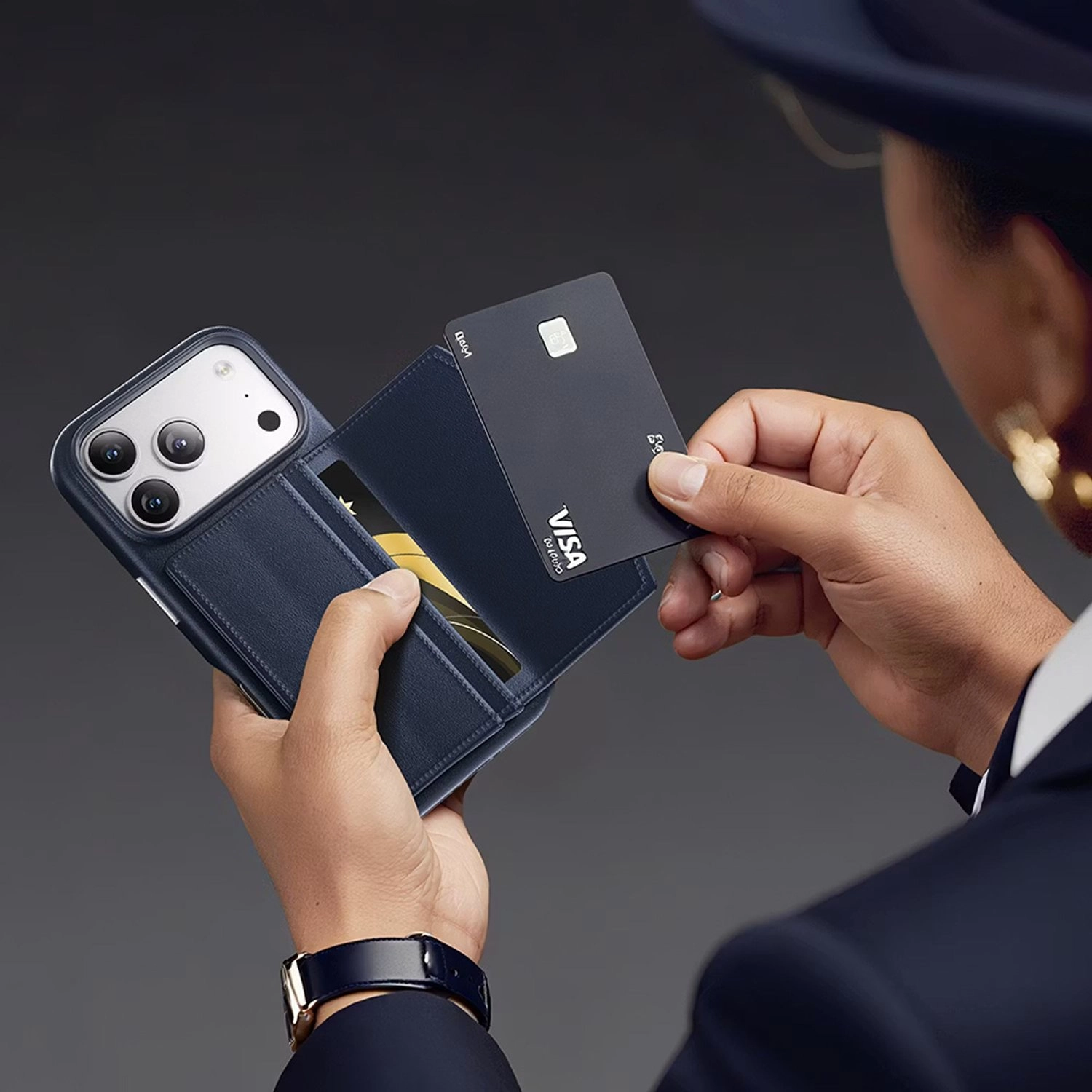 Vertex Wallet Case - PU Leather with MagSafe for iPhone 17 Pro Max