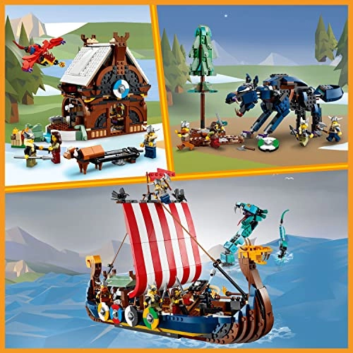 Creator 3in1 Viking Ship and The Midgard Serpent (31132)