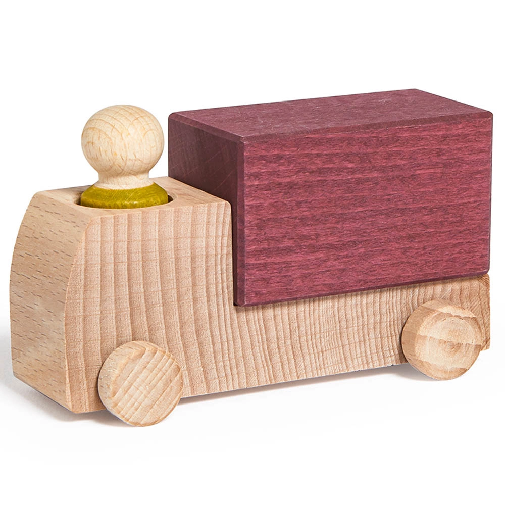 Wooden Truck With Driver - Blue Suitable for 3 years & above