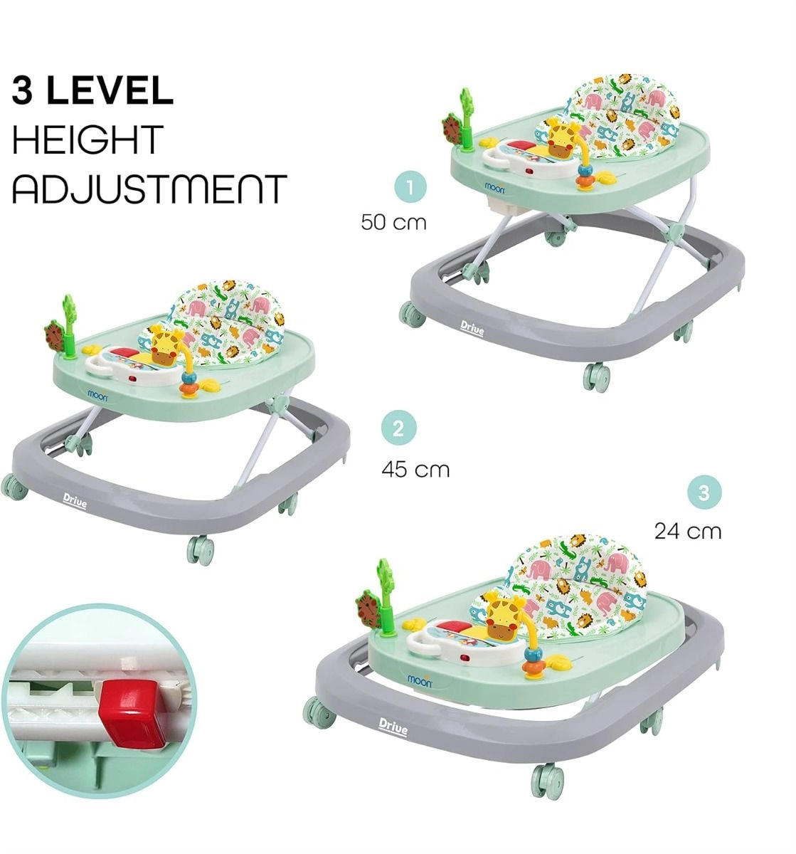 Baby Push Activity Walker - Blue 6 months & above