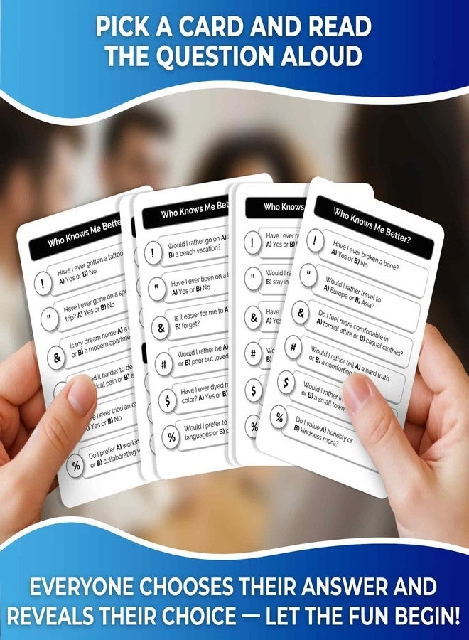 Who Knows Me Better - Card Quiz Game