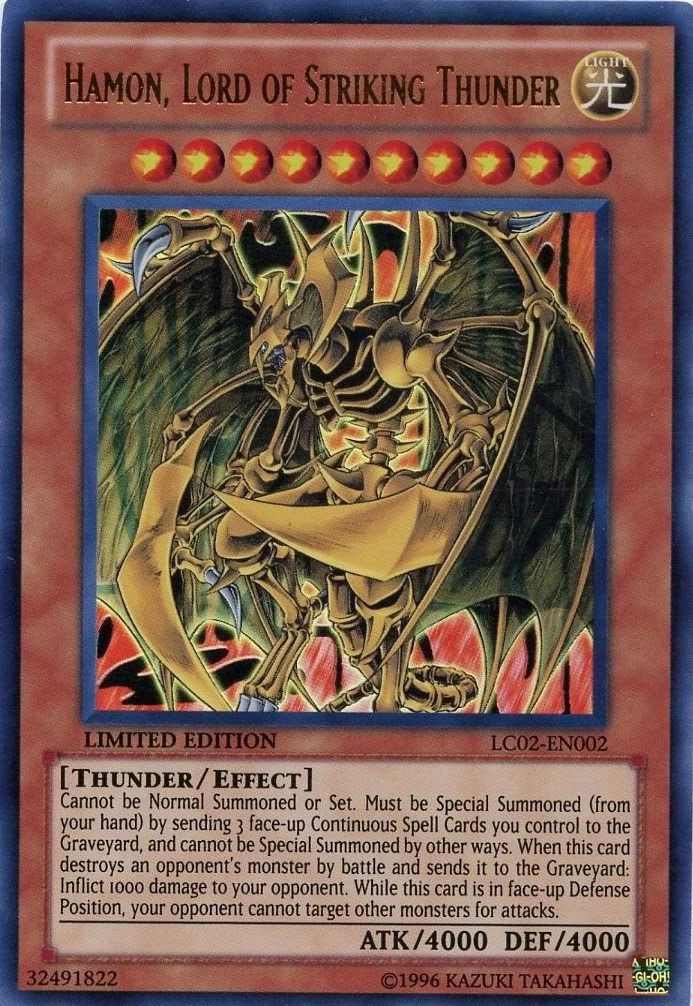 Yu-Gi-Oh! Yu-Gi-Oh Hamon, Lord of Striking Thunder LC02-EN002 - Limited Edition