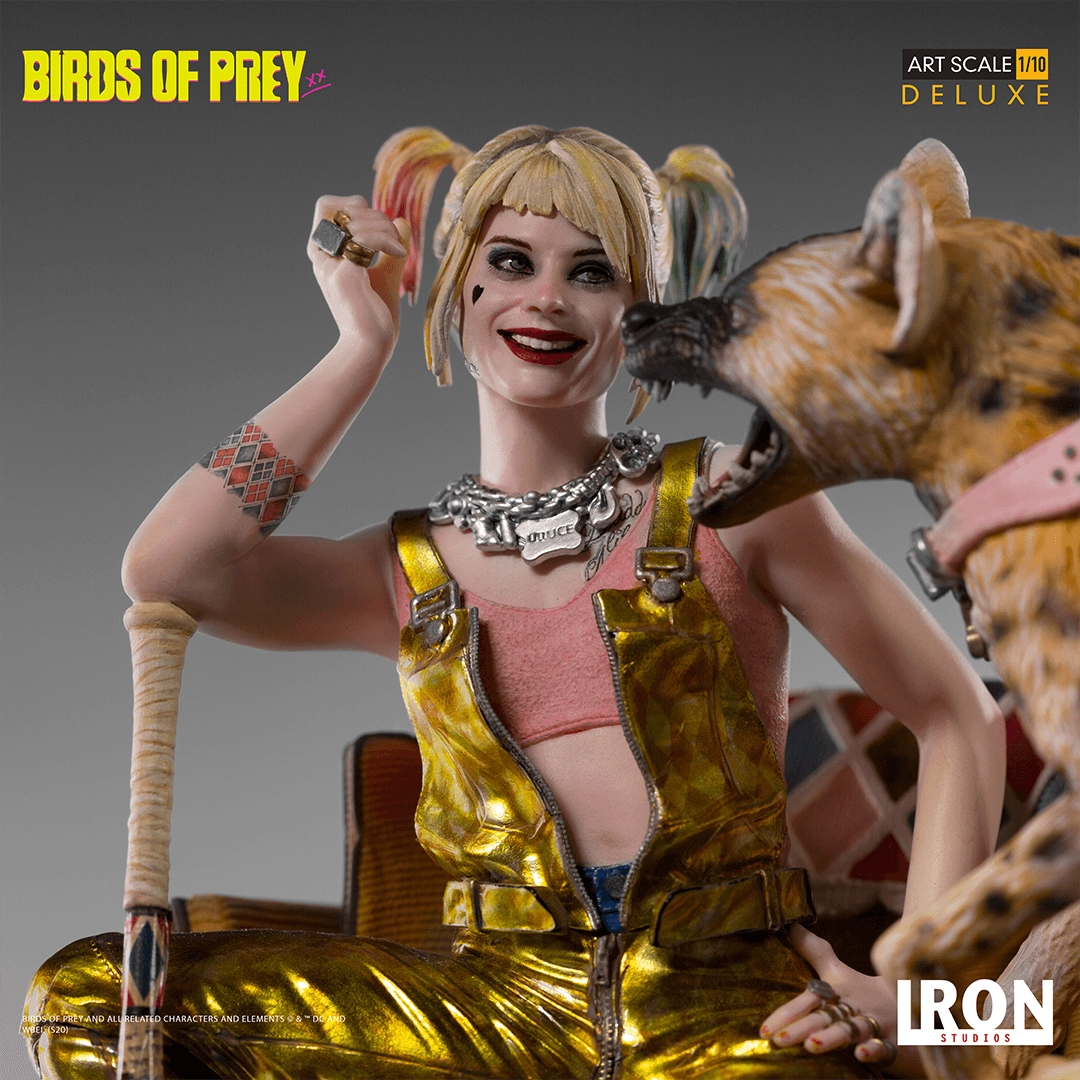Harley Quinn & Bruce Deluxe Art Scale 1/10 - Birds of Prey Limited Edition Hand Painted Polystone
