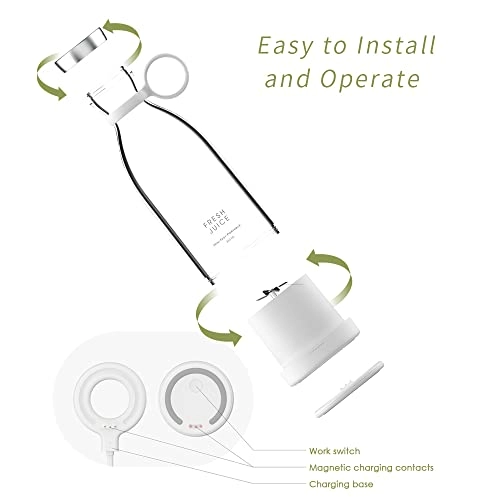 Portable Blender - USB Rechargeable Cordless Dishwasher Safe