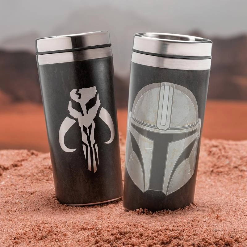 Stainless Steel Mandalorian Travel Mug - 450ml