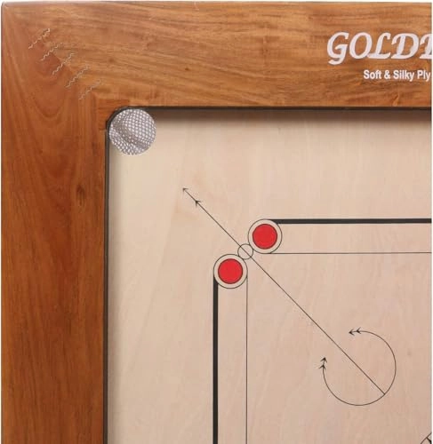 Golden Carrom Board