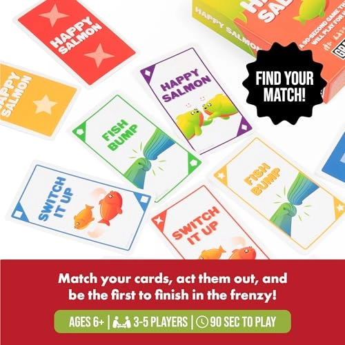 Exploding Kittens - 42 cards + Happy Salmon - 72 cards