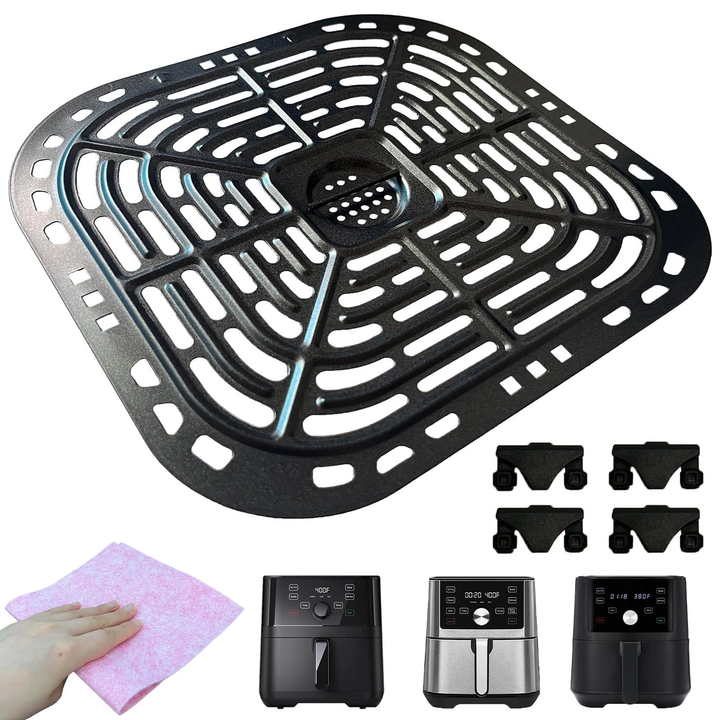 HEISENLIN Air Fryer Grill Pan