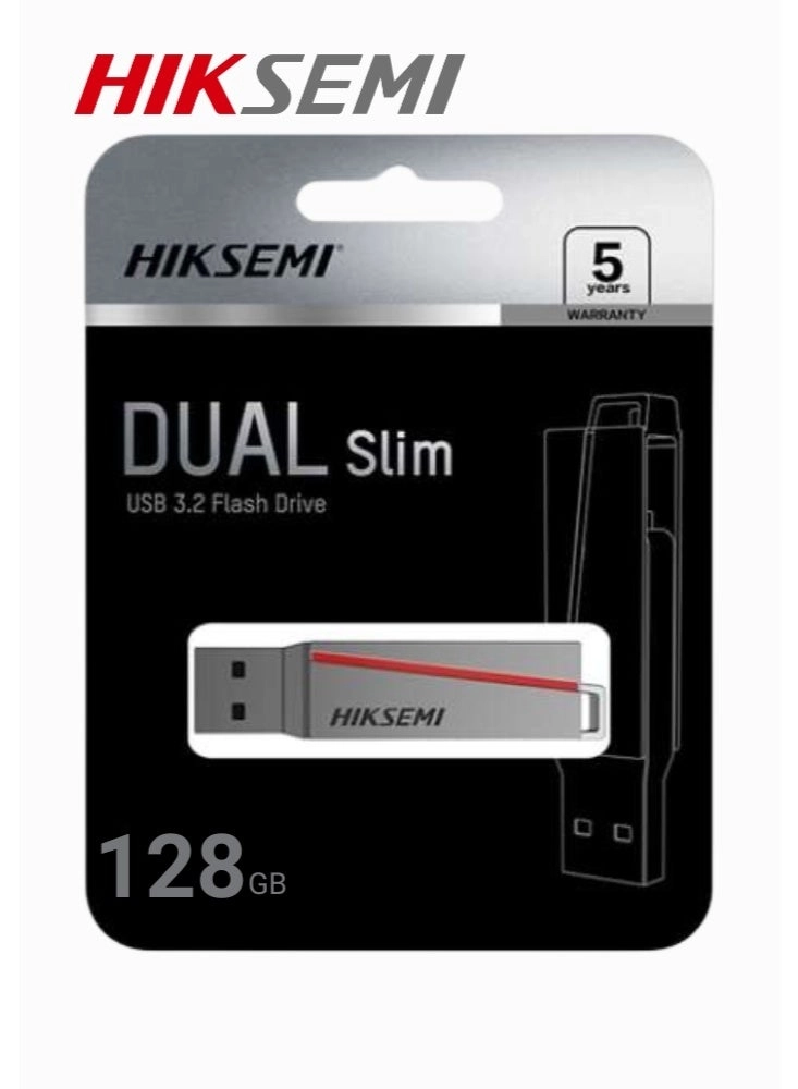 DUAL SLIM - USB 3.2 Type-C Type-A 128GB