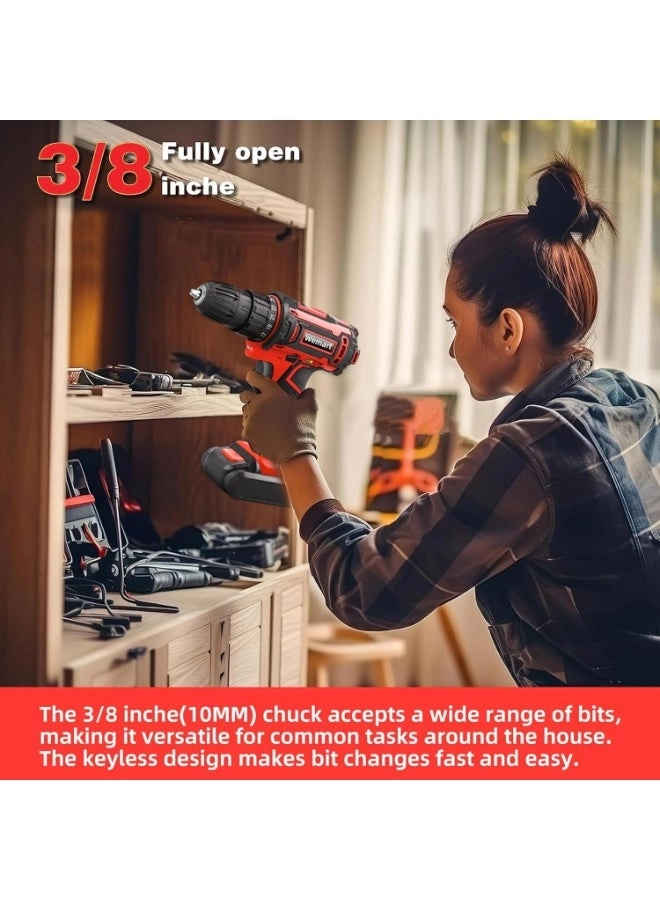 Cordless Drill Set - 1.5 Amp Hours