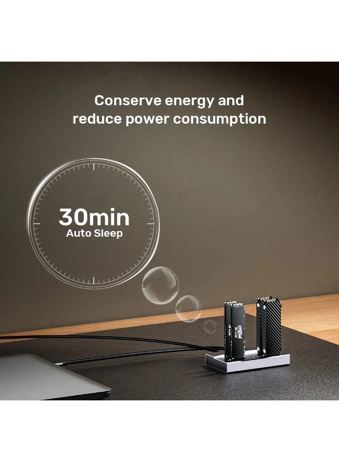 USB4 4-Bay M.2 SSD Docking Station - 4