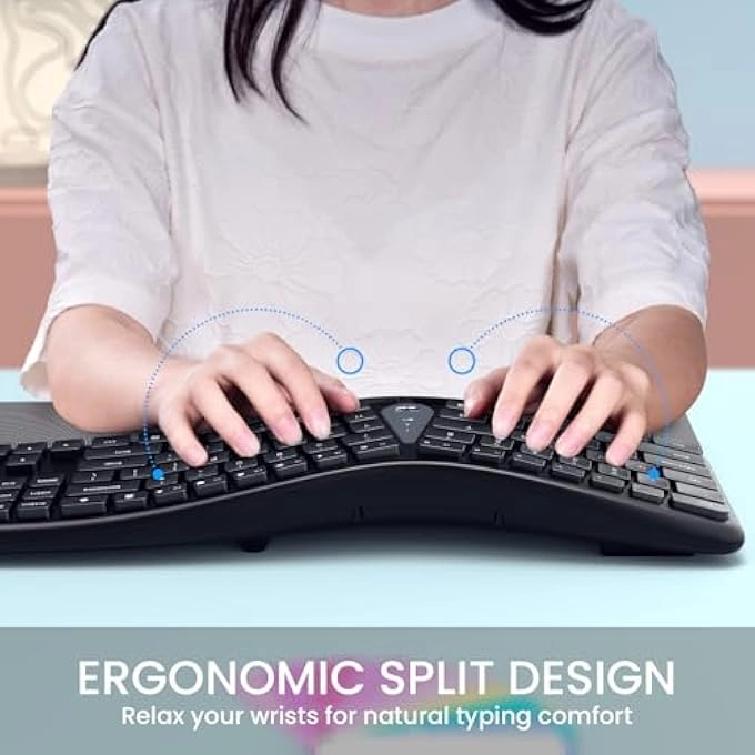 ERGONOMIC WIRELESS KEYBOARD - Wireless