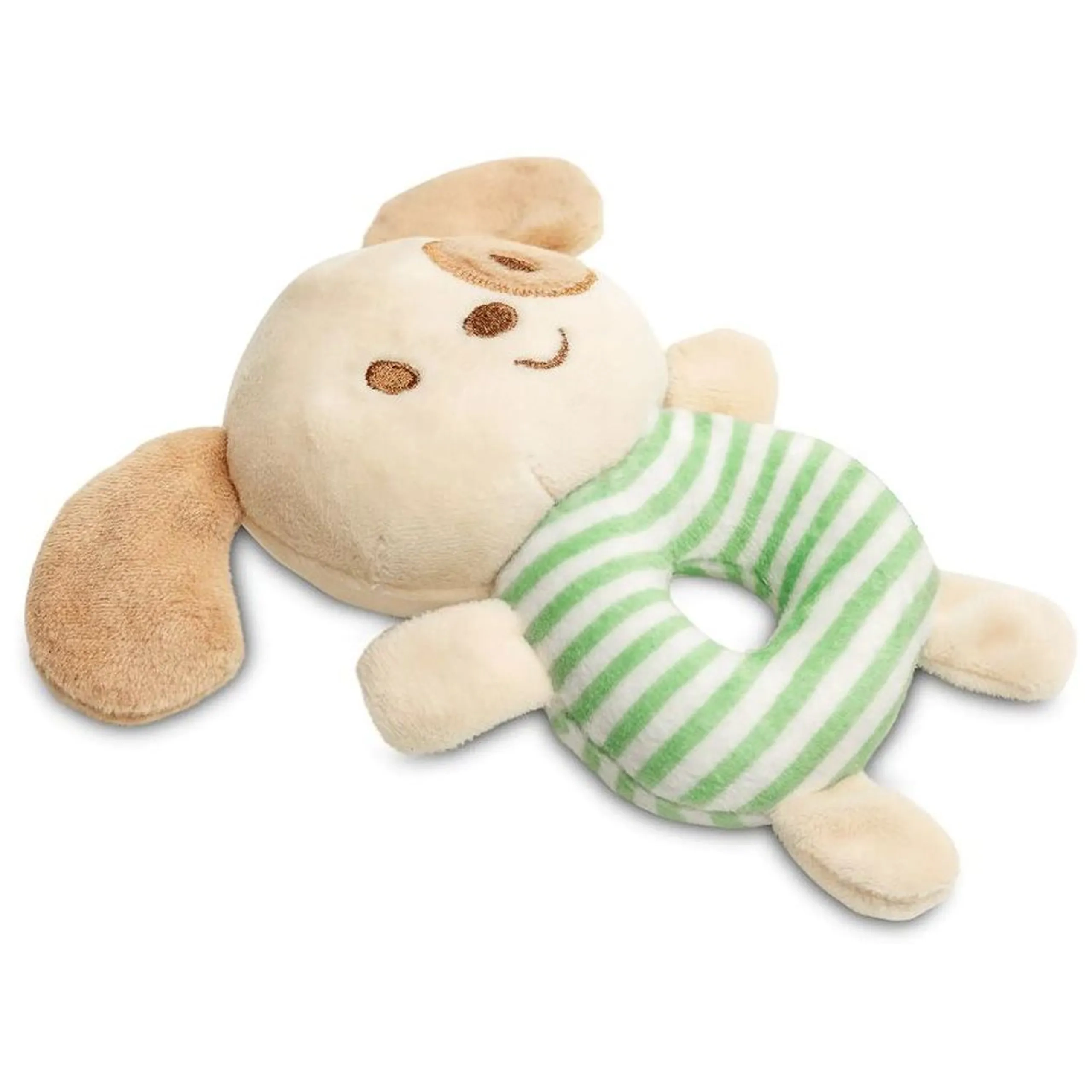 Baby Crib Soft Stuffed Rattle Pacifying Toy - 3 months soft plush Dog