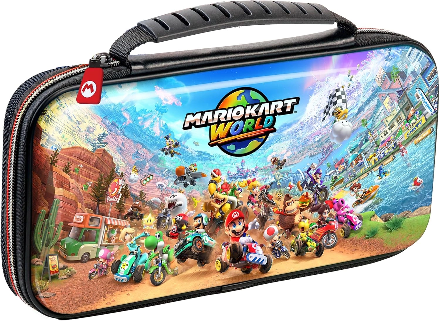 Game Traveler Mario Kart World Deluxe Travel Case - Nintendo Switch 2 12 game cards