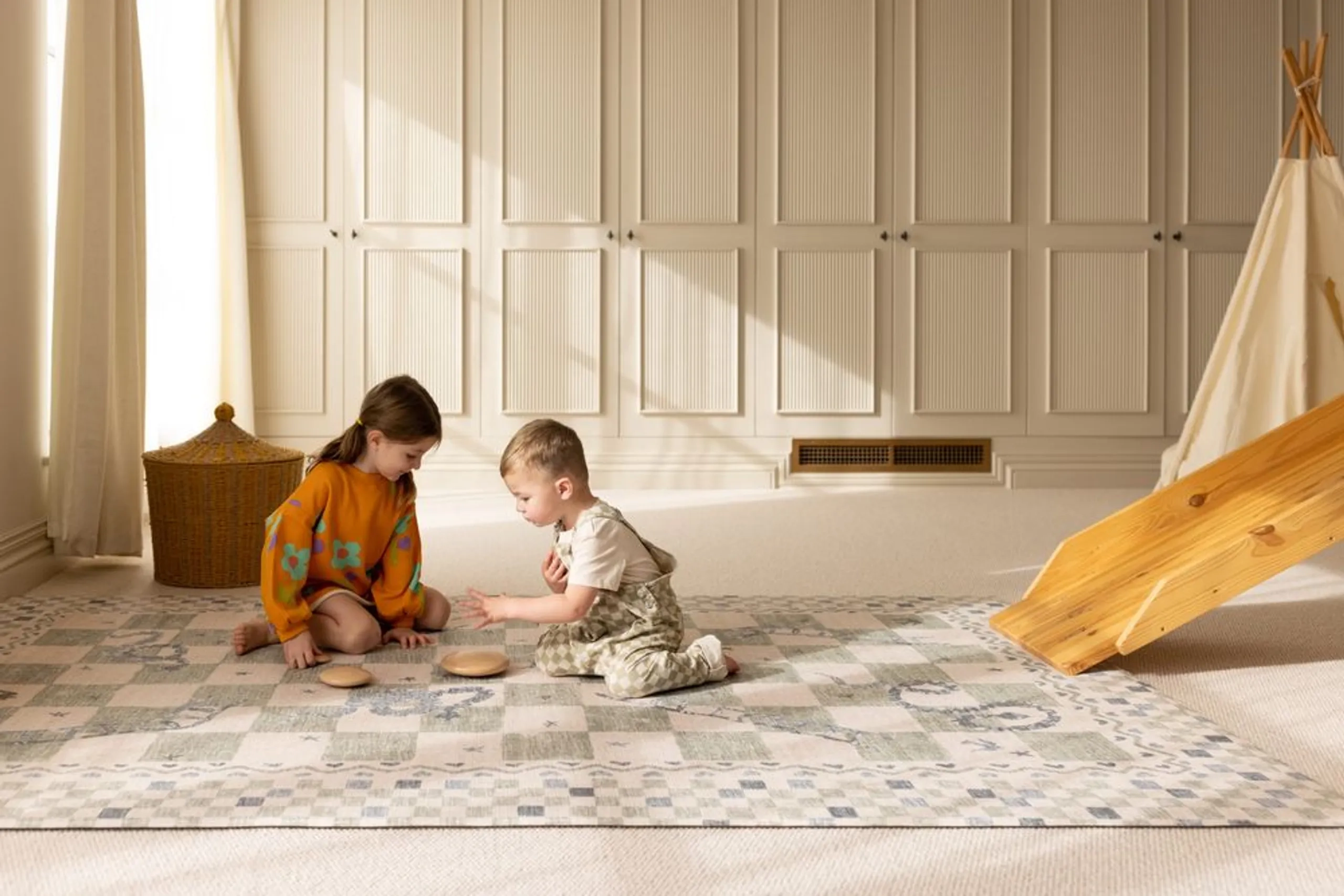 Checker & Ludo Playmat - Suitable for 0 month and above