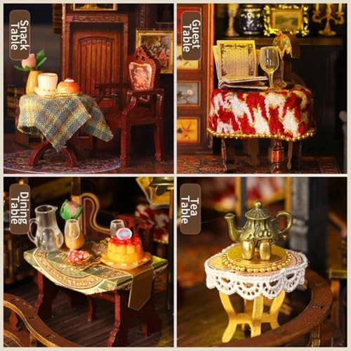 Miniature Wooden Dollhouse Furniture Kit - Creative Room 1:24