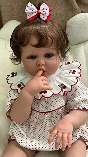 Sue-Sue Reborn Doll - 24 Inch (61 cm) hand-rooted fibre hair Blue Eyes