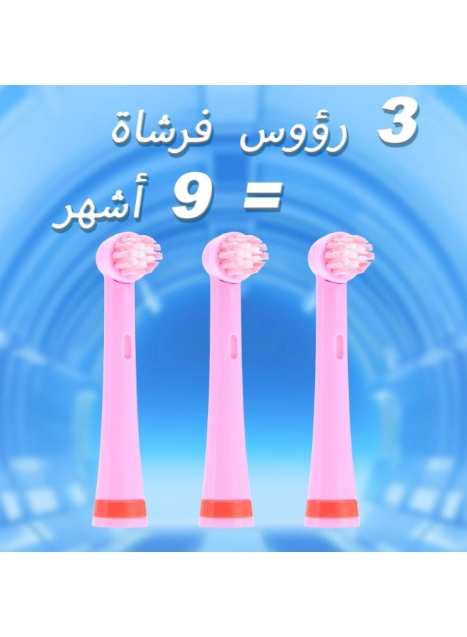 YWD-TB06-BU - Kids Rotation 40,000/Min 3 Replacement Heads