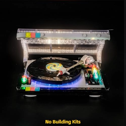 LED Light Set Compatible with Lego 40699 Retro Record Player - USB cable & battery case Copper